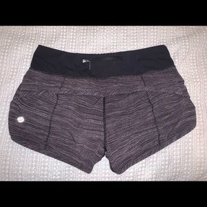 grey lulu shorts size 4, lightly used!